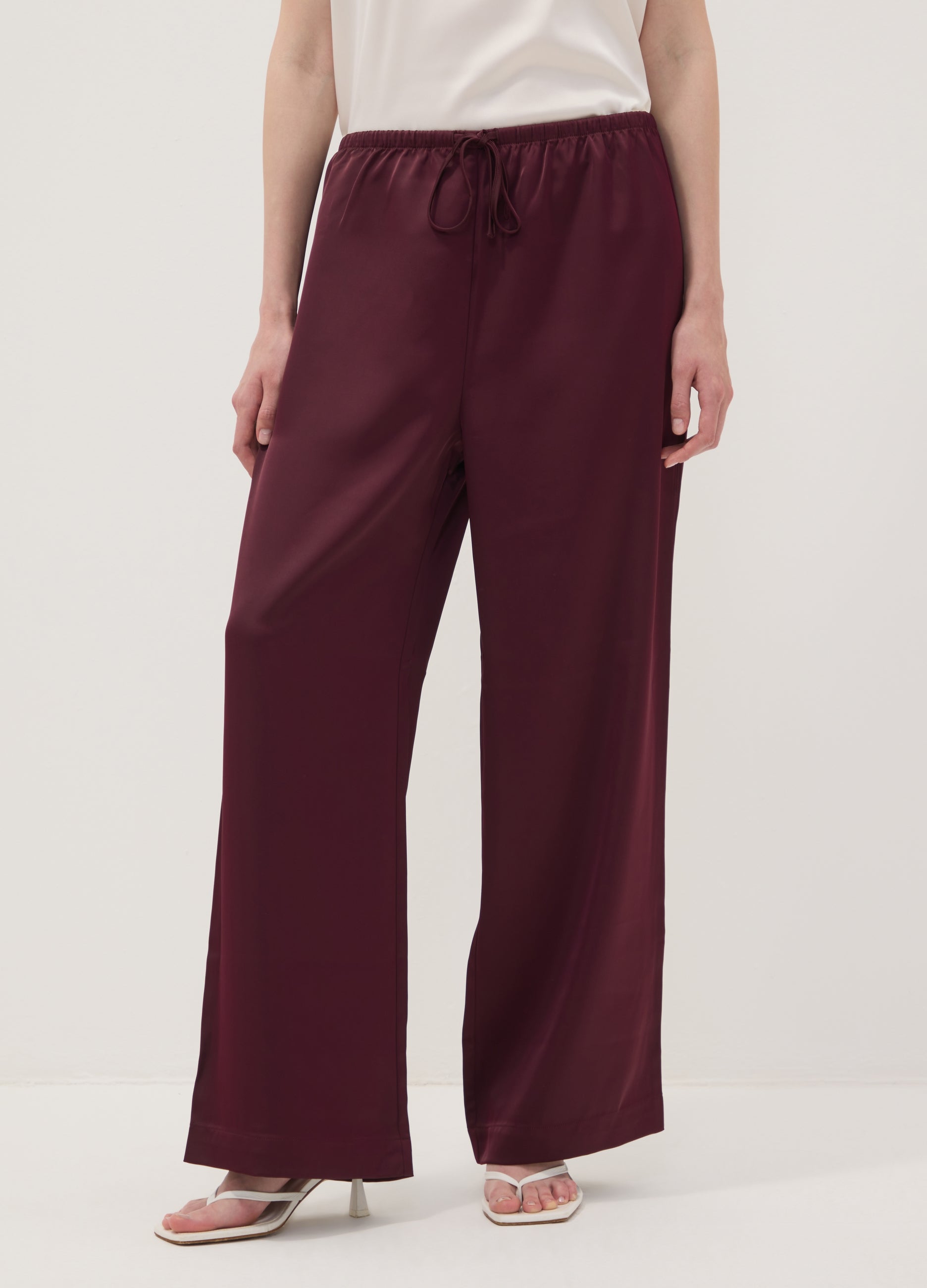 OVS Red wide-leg trousers with regular waist