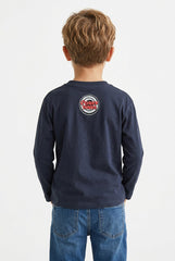 OVS Grey Pure Cotton Looney Tunes Print T-Shirt For Boys