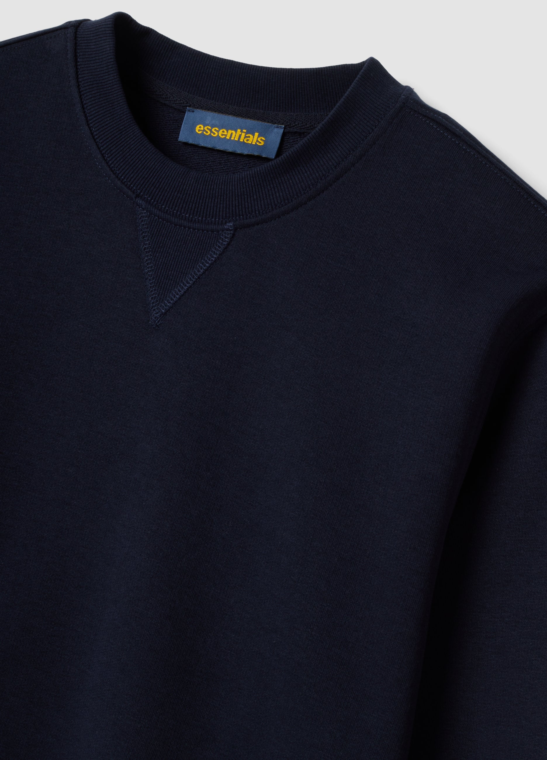 OVS Blue crew-neck sweatshirt in cotton blend, regular fit