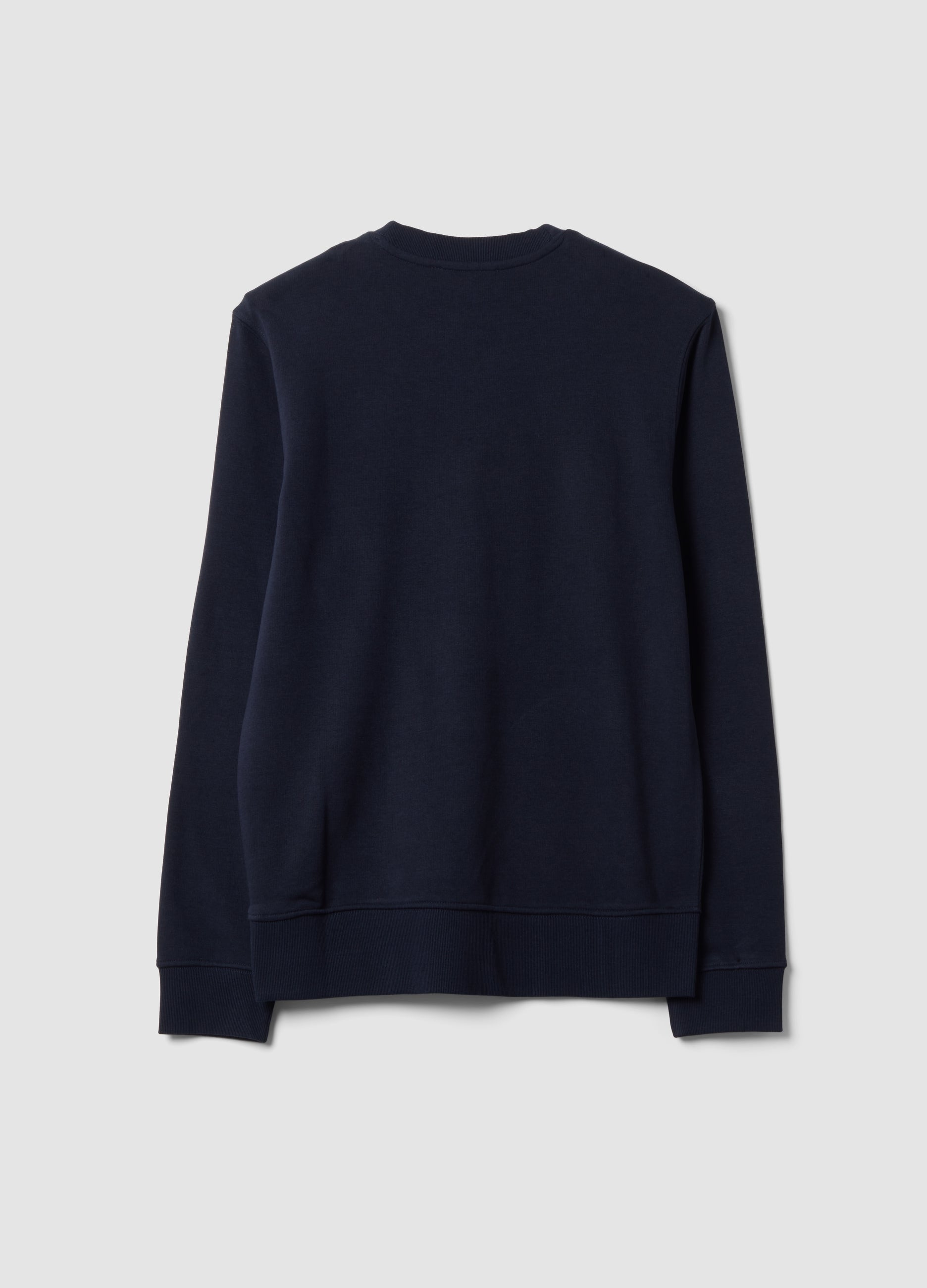 OVS Blue crew-neck sweatshirt in cotton blend, regular fit