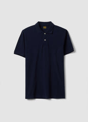 OVS Blue Pure Cotton Piquã© Polo Shirt With Classic Collar, Regular Fit