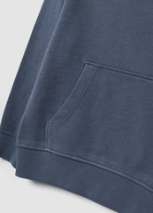 OVS Grey Oversized Pure Cotton Hoodie With Print And Kangaroo Pocket For Boys
