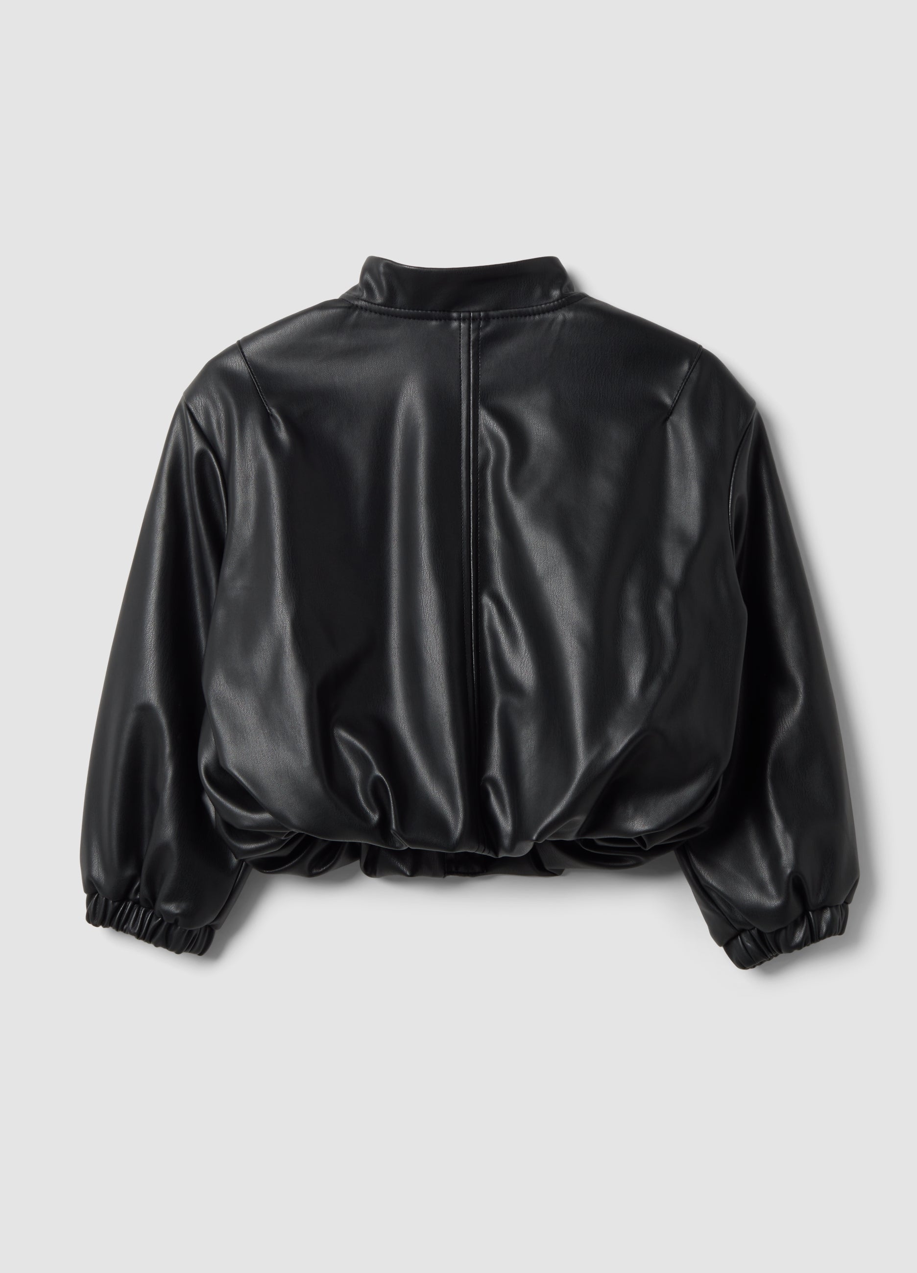 OVS Black Zip-Up Jacket, Regular Fit, For Girls