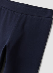OVS Blue Stretch Organic Cotton Leggings With Rhinestones For Girls