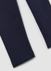 OVS Blue Stretch Organic Cotton Leggings With Rhinestones For Girls
