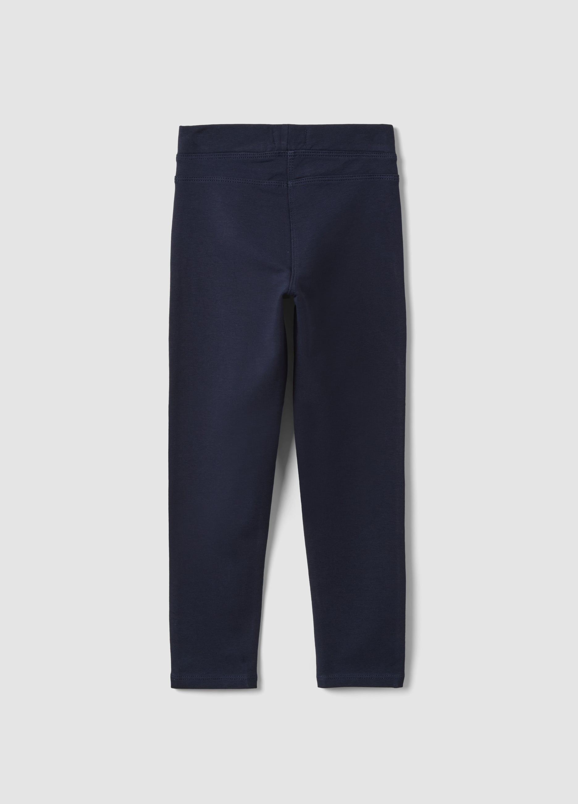 OVS Girls' Blue Slim-Fit Stretch Organic Cotton Treggings