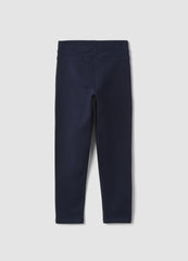 OVS Girls' Blue Slim-Fit Stretch Organic Cotton Treggings
