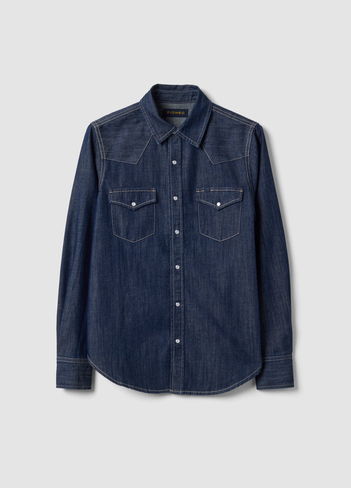 OVS Dark Blue Pure Cotton Denim Shirt, Regular Fit