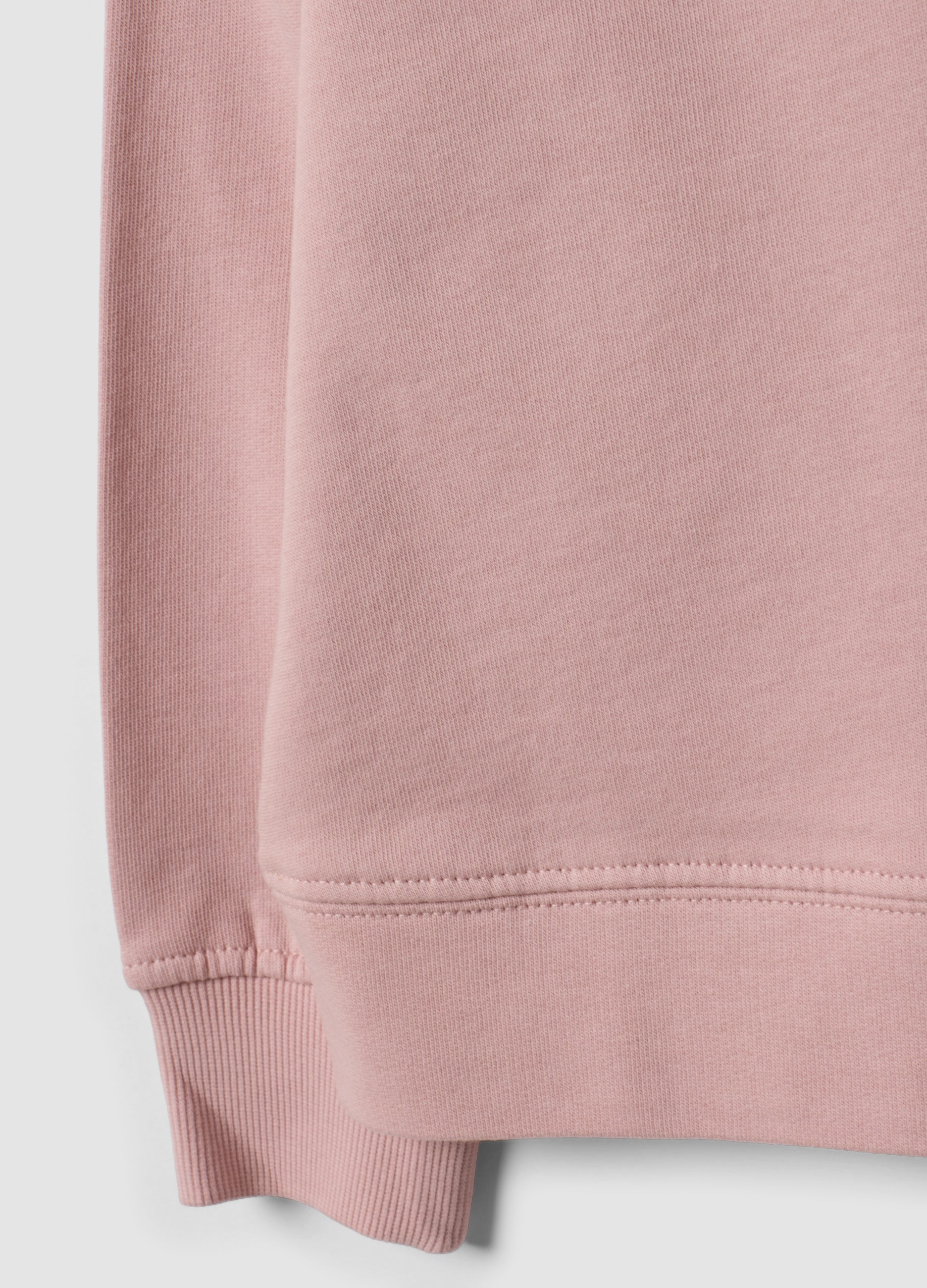 OVS Pink Pure Cotton Crew-Neck Sweatshirt With Heart For Girls