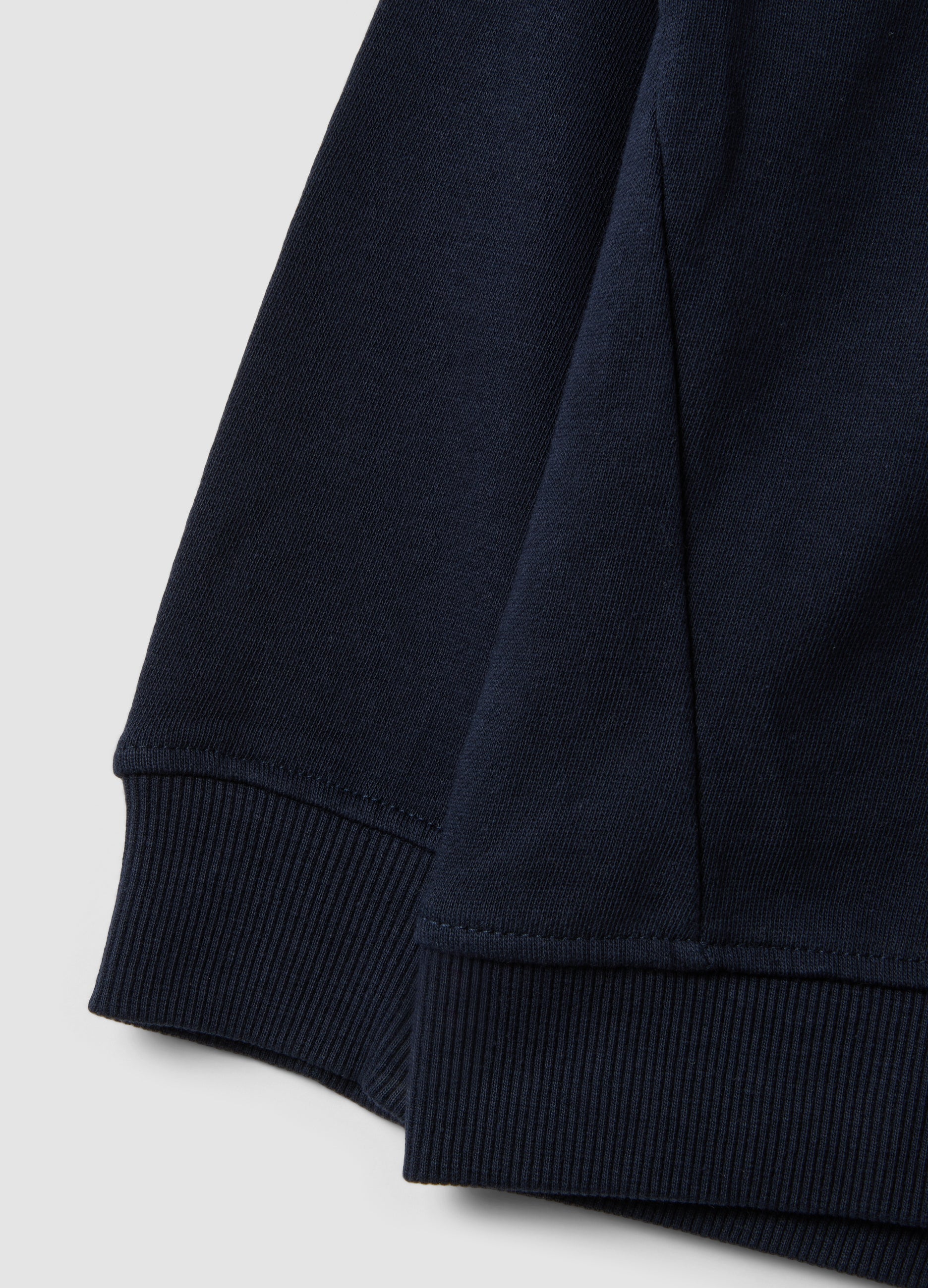 OVS Blue 100% Cotton Hoodie With Front Print For Boys