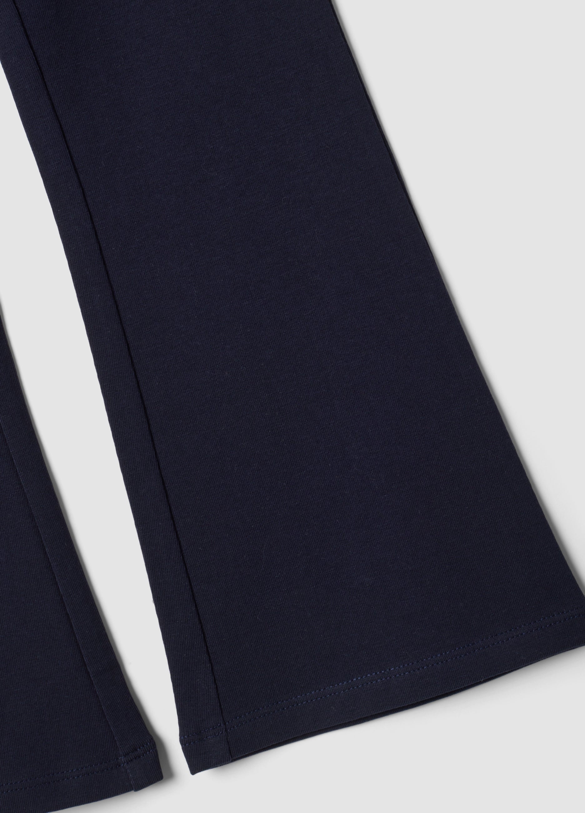 OVS Girls' Blue Flared Leggings In Stretchy Organic Cotton