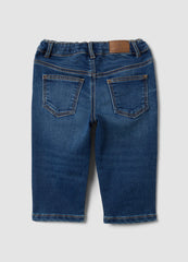 OVS Dark Blue Stretch-Cotton Denim Jeans, Regular Fit For Baby Boy