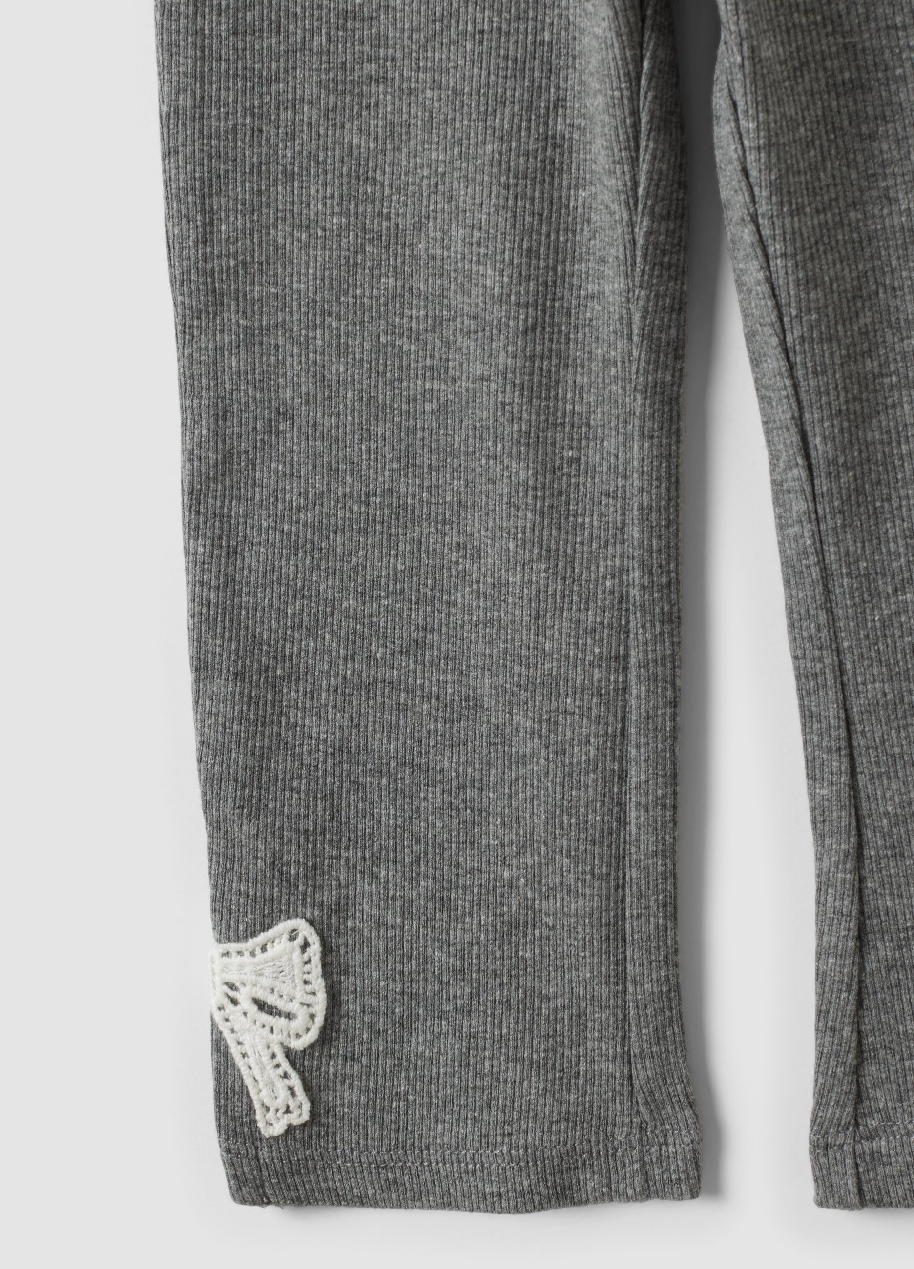 OVS Grey And White Stretch Cotton And Viscose Set For Baby Girl