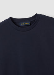 OVS Blue Pure Cotton Crew-Neck T-Shirt, Regular Fit