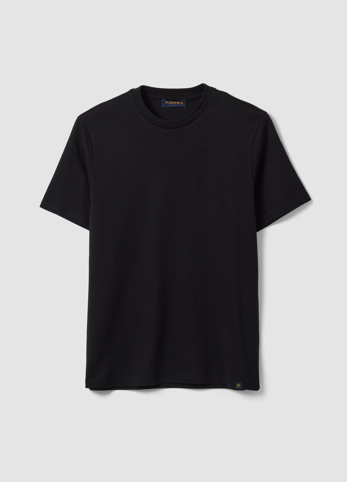 OVS Black Crew-Neck Pure Cotton T-Shirt, Regular Fit