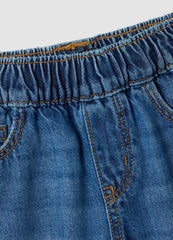 OVS Girls’ Blue Wide-Leg Pure Cotton Jeans With Elasticated Waist