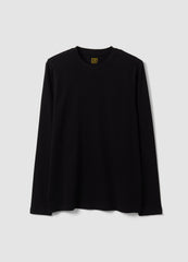 OVS Black Long-Sleeve T-Shirt In 100% Organic Cotton With Crew Neck