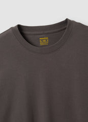 OVS Grey Long-Sleeve Crew-Neck T-Shirt In 100% Organic Cotton