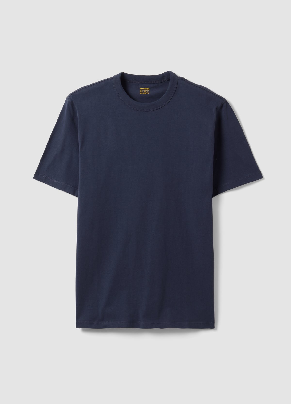 OVS Blue Pure Cotton Crew-Neck T-Shirt, Relaxed Fit