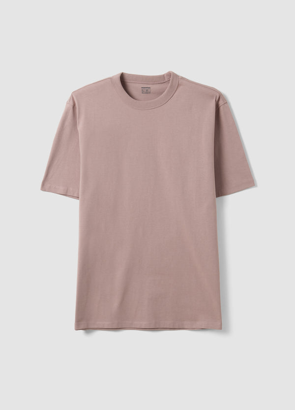 OVS Pink Pure Cotton Crew-Neck T-Shirt, Relaxed Fit