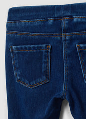 OVS Blue Stretch Cotton Flare-Fit Jeggings For Baby Girl