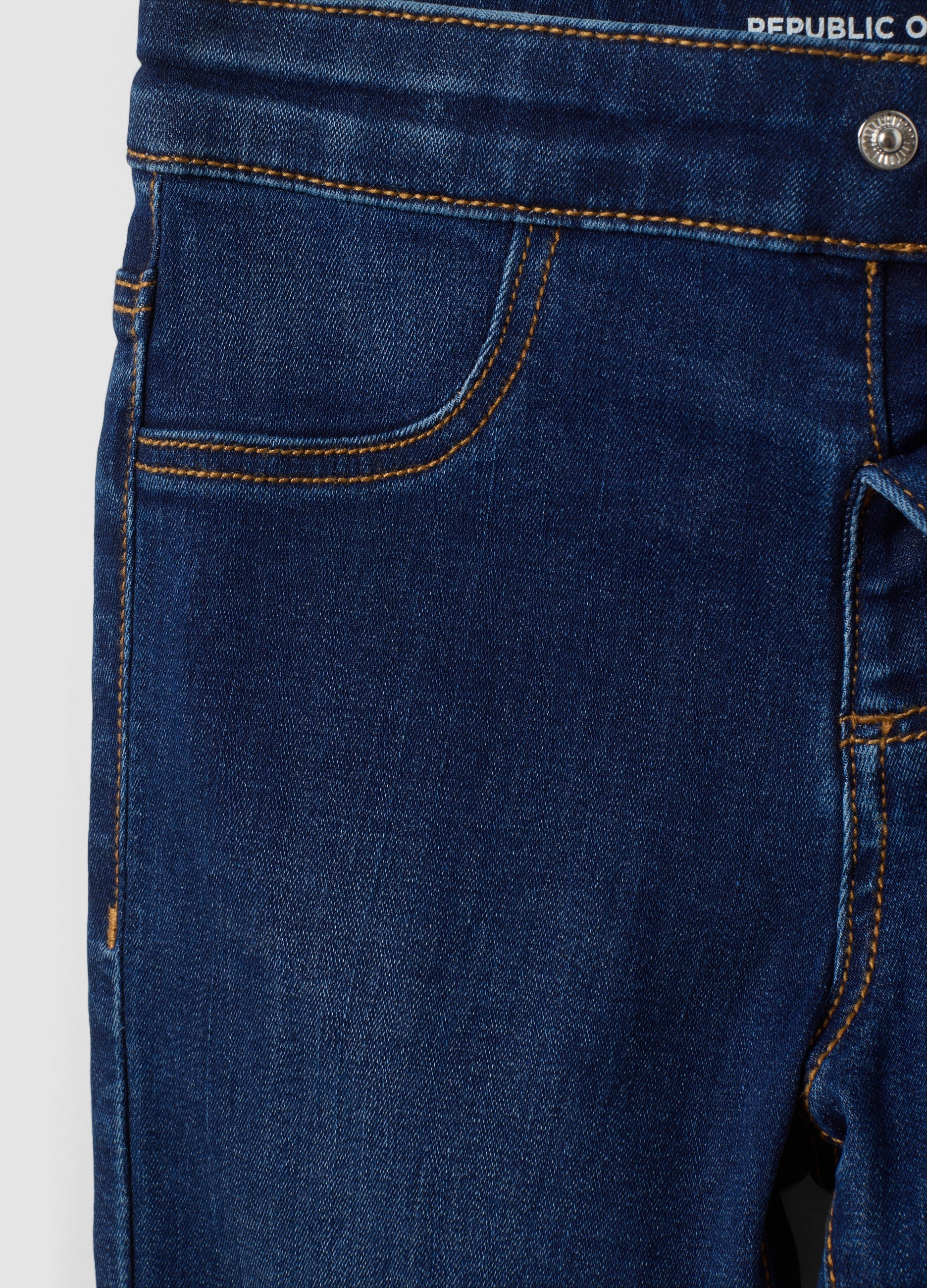 OVS Girls’ Blue Flared Jeans In Stretch Cotton And Viscose
