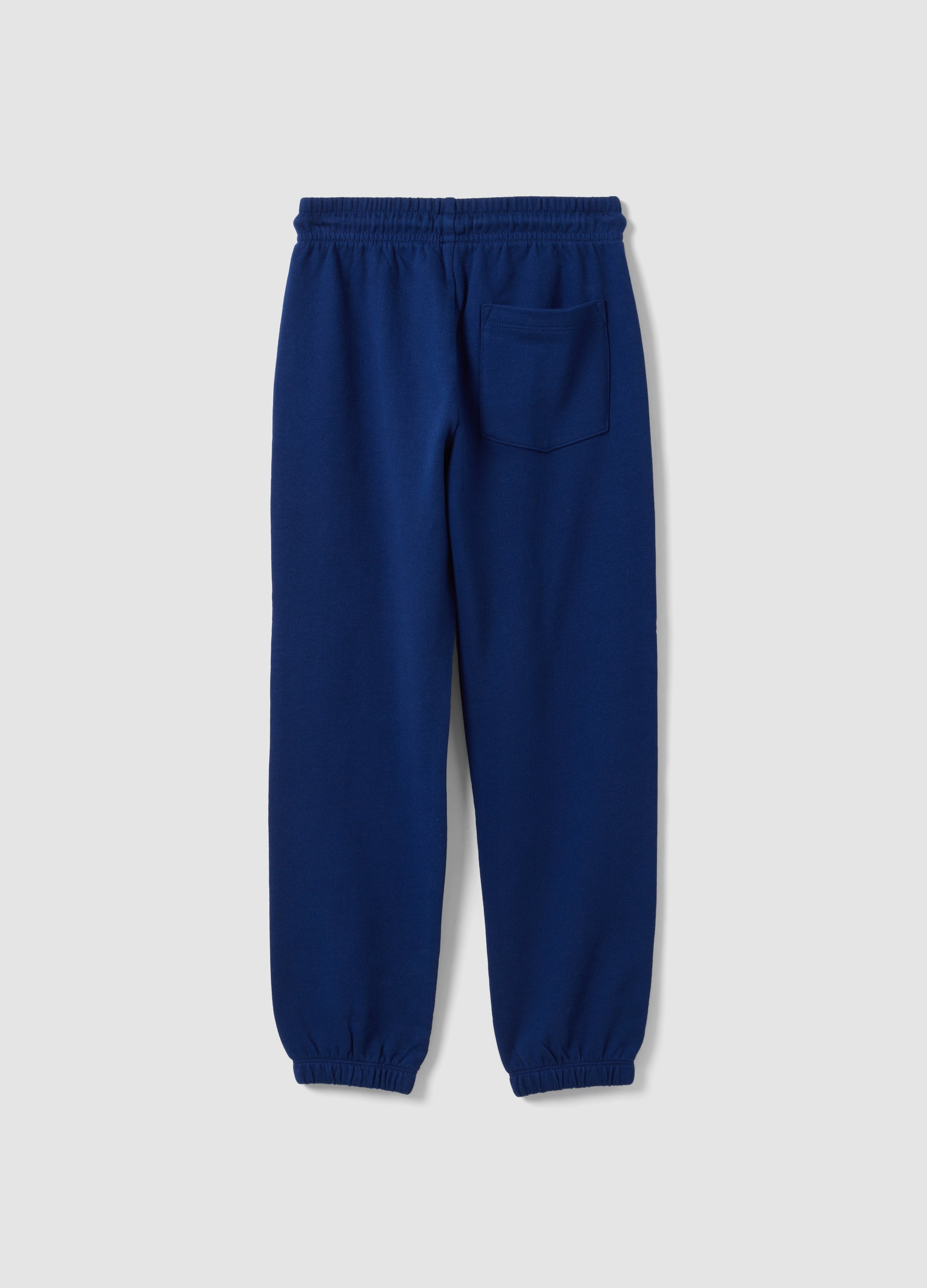 OVS Blue Regular-Fit Joggers In Pure Organic Cotton For Boys