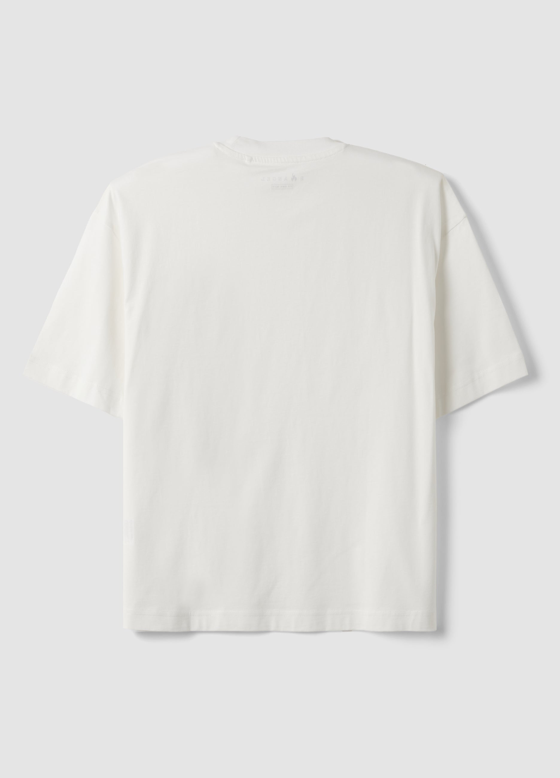 OVS White Pure Cotton Crew-Neck T-Shirt With Chest Pocket, Boxy Fit