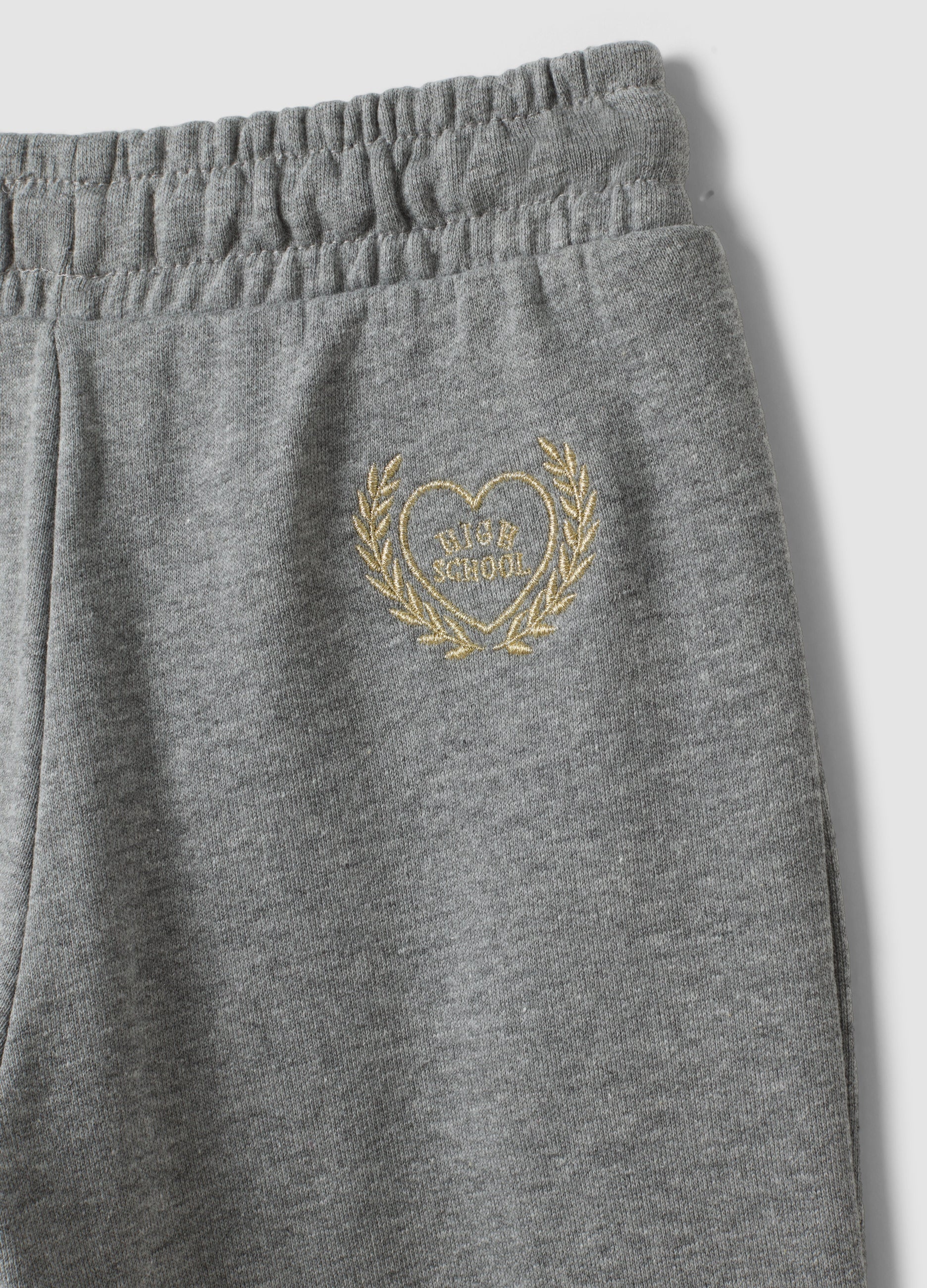 OVS Grey Cotton And Viscose Blend Culotte Trousers For Girls