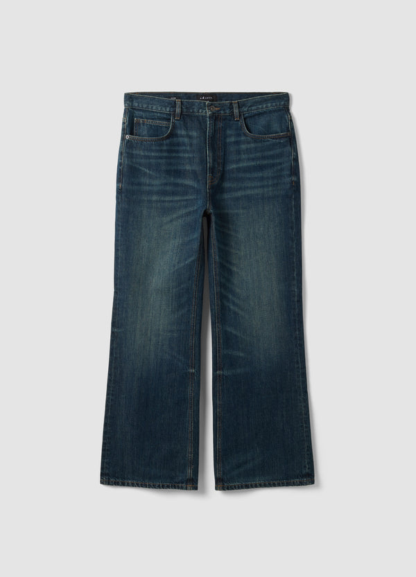 OVS Blue Pure Cotton Denim Jeans With Flare Fit