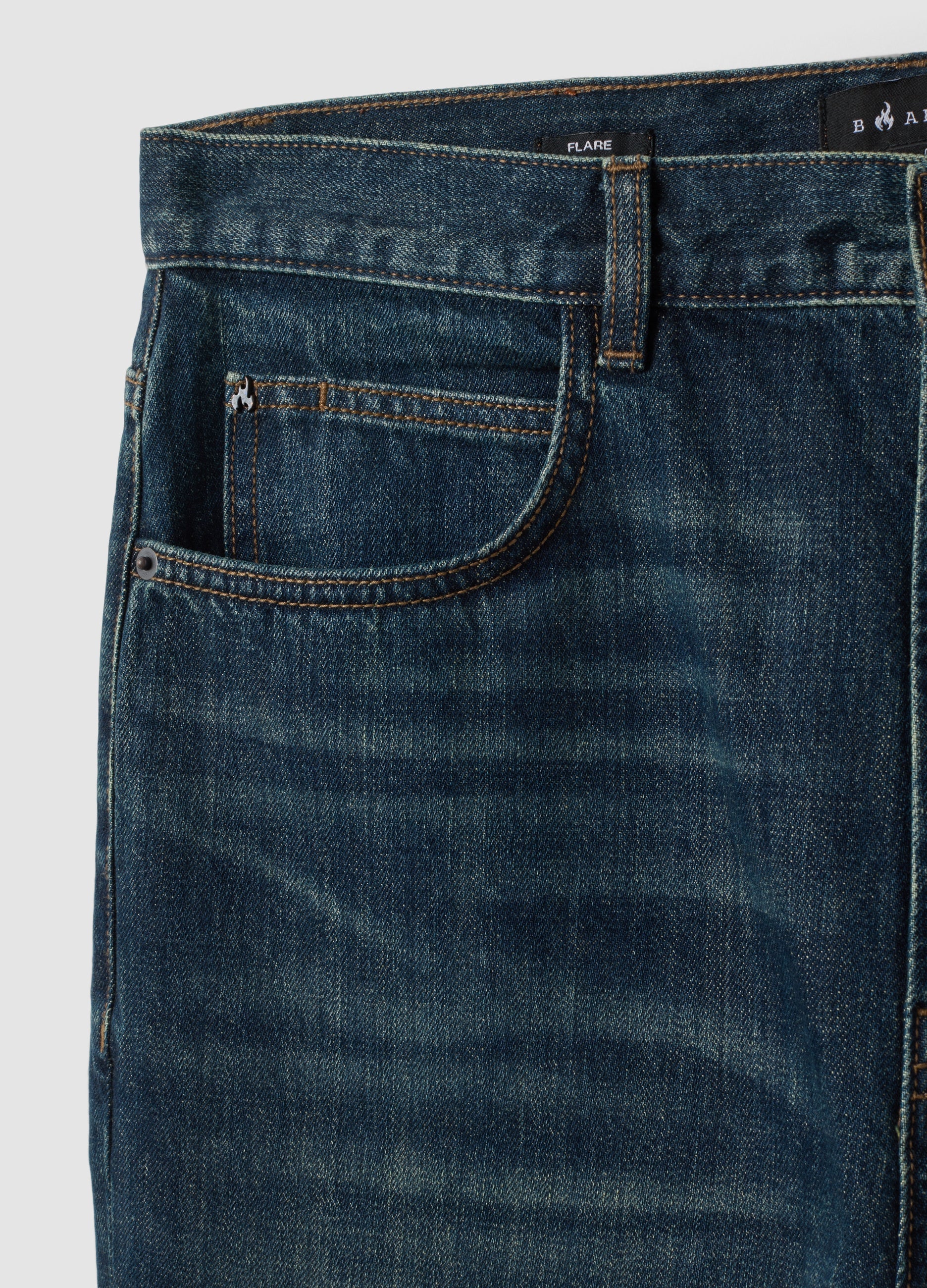 OVS Blue Pure Cotton Denim Jeans With Flare Fit