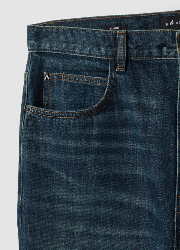 OVS Blue Pure Cotton Denim Jeans With Flare Fit