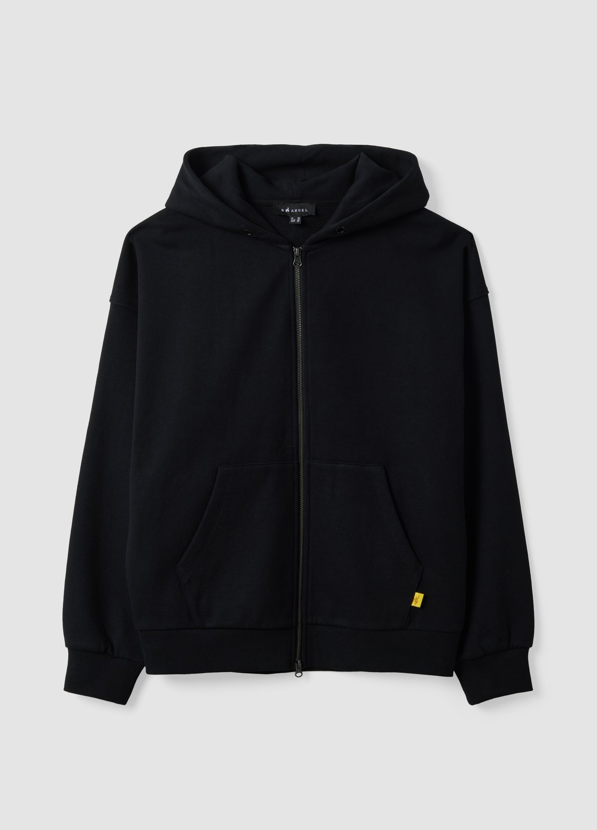 OVS Black Cropped Pure Cotton Hoodie With Oversized Fit