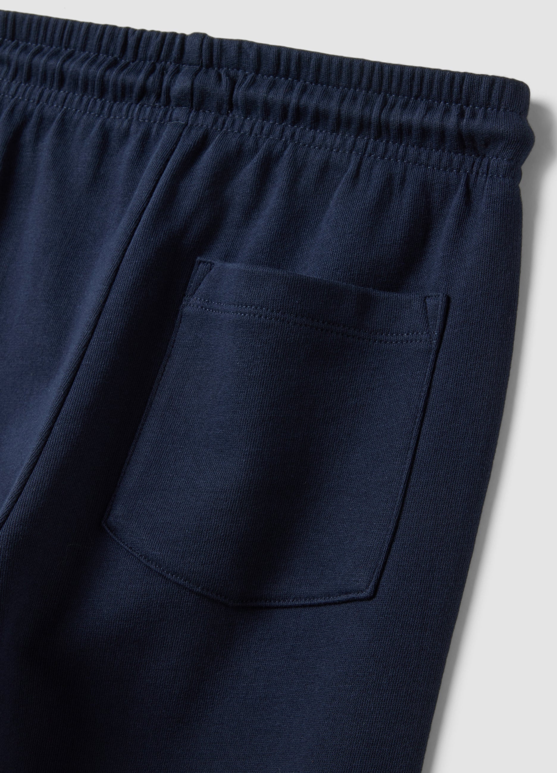 OVS Navy Blue Organic Cotton Regular-Fit Joggers For Boys