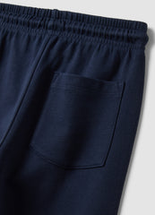 OVS Navy Blue Organic Cotton Regular-Fit Joggers For Boys