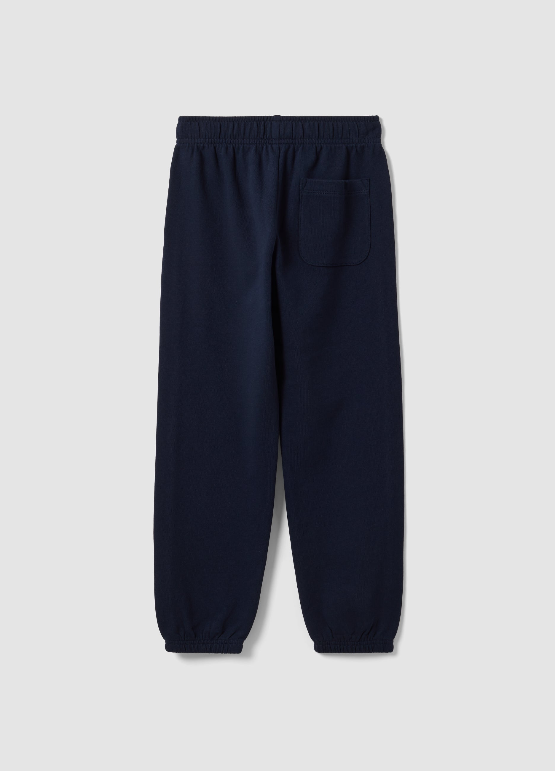 OVS Blue Organic Cotton Comfort-Fit Joggers For Boys