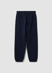 OVS Blue Organic Cotton Comfort-Fit Joggers For Boys