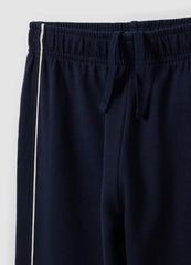 OVS Blue Organic Cotton Comfort-Fit Joggers For Boys
