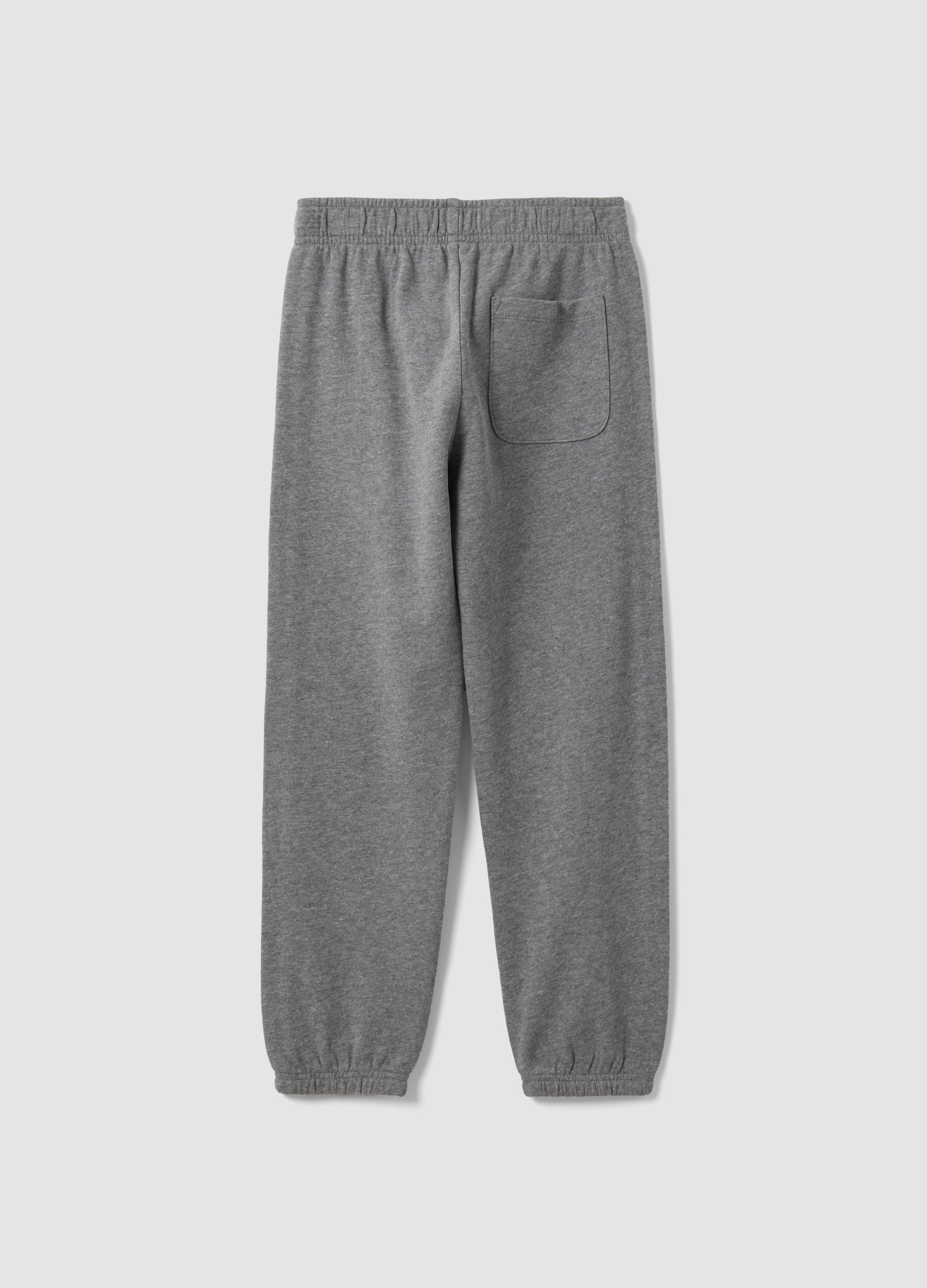 OVS Grey Organic Cotton Comfort-Fit Joggers For Boys