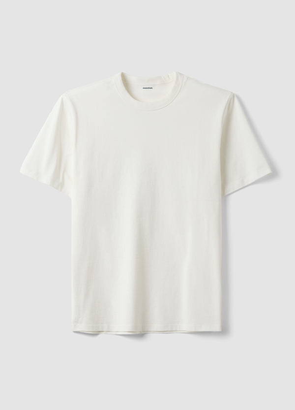 OVS White Pure Cotton Crew-Neck T-Shirt, Relaxed Fit