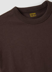 OVS Brown Pure Cotton Crew-Neck T-Shirt, Relaxed Fit
