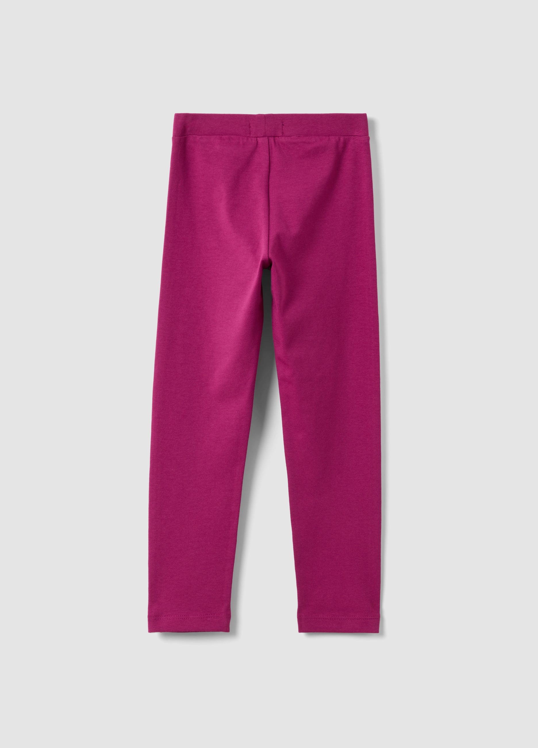 OVS Girls’ purple skinny-fit organic stretch cotton leggings