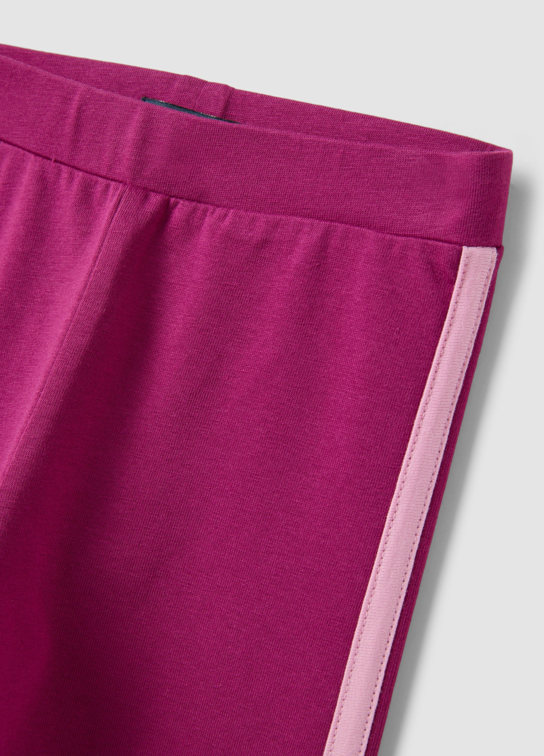 OVS Girls’ purple skinny-fit organic stretch cotton leggings