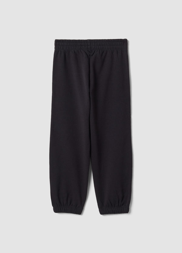 OVS Black pure cotton regular-fit joggers for girls