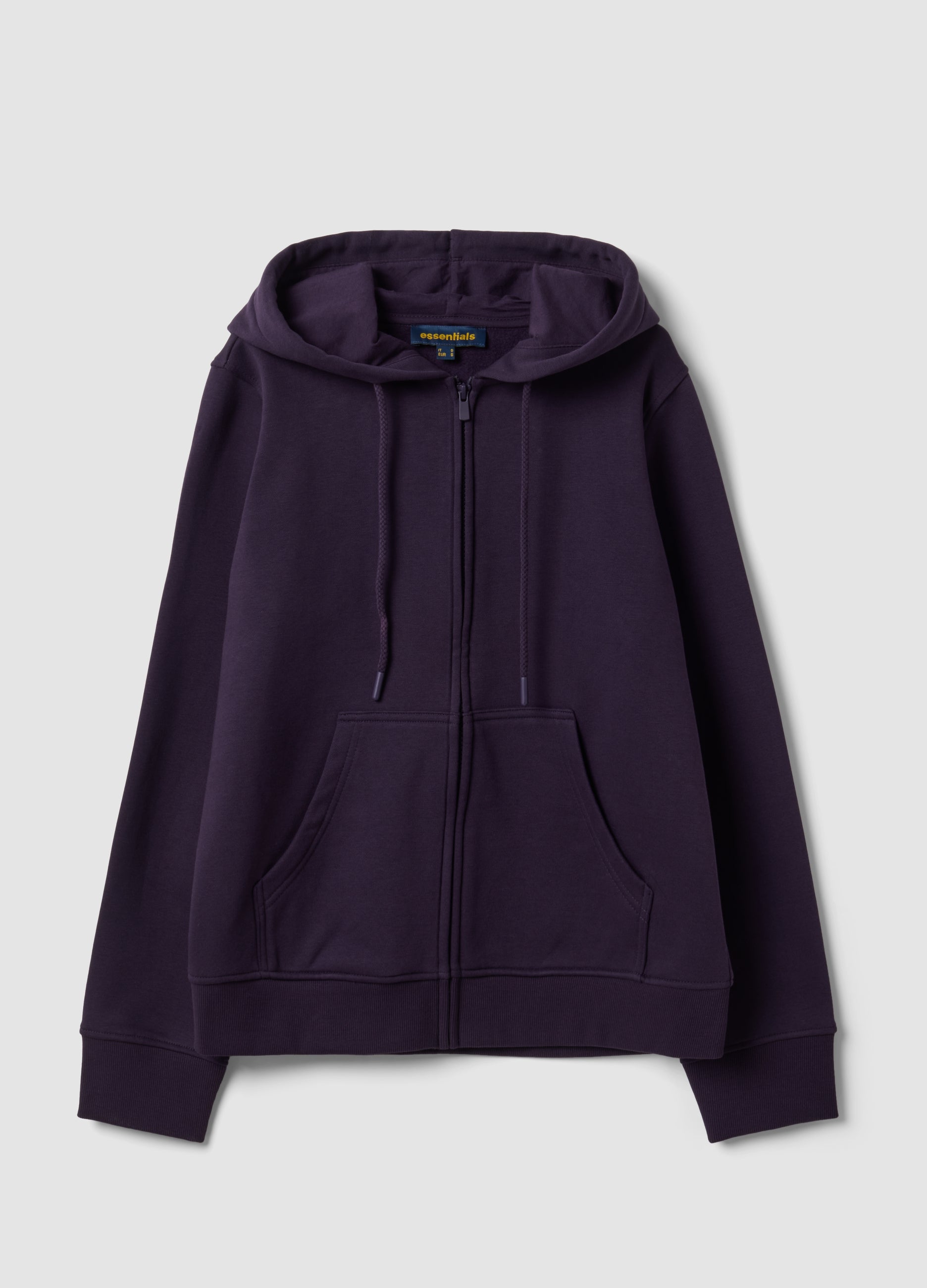 OVS Purple Cotton-Blend Hoodie, Regular Fit