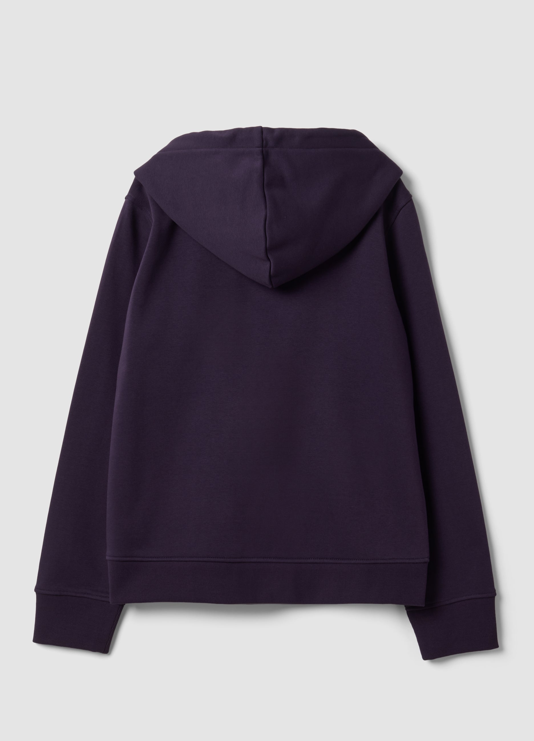 OVS Purple Cotton-Blend Hoodie, Regular Fit