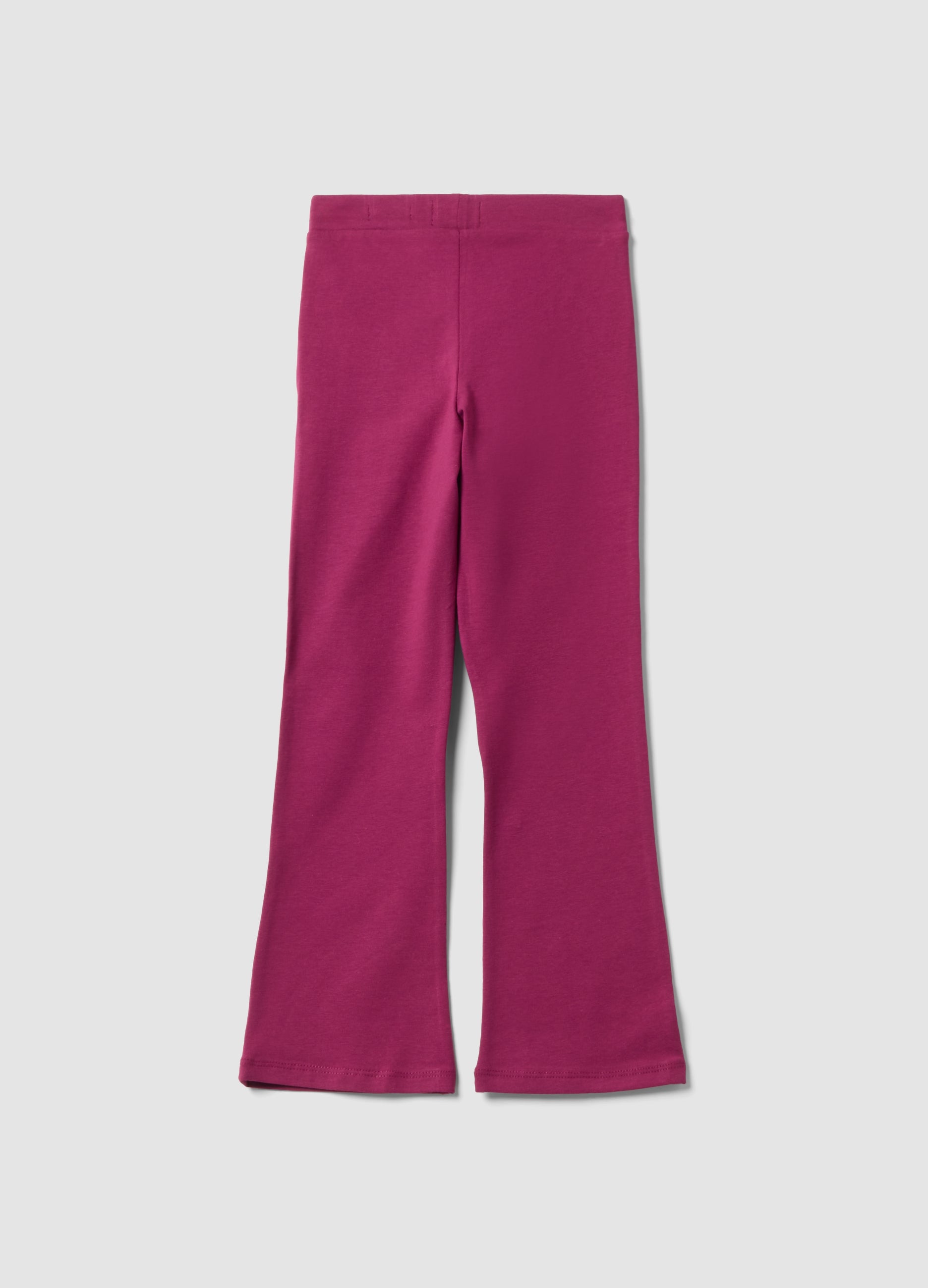 OVS Purple stretch cotton flared leggings for girls