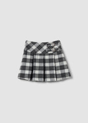 OVS Black checked stretch viscose skirt