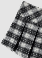 OVS Black checked stretch viscose skirt