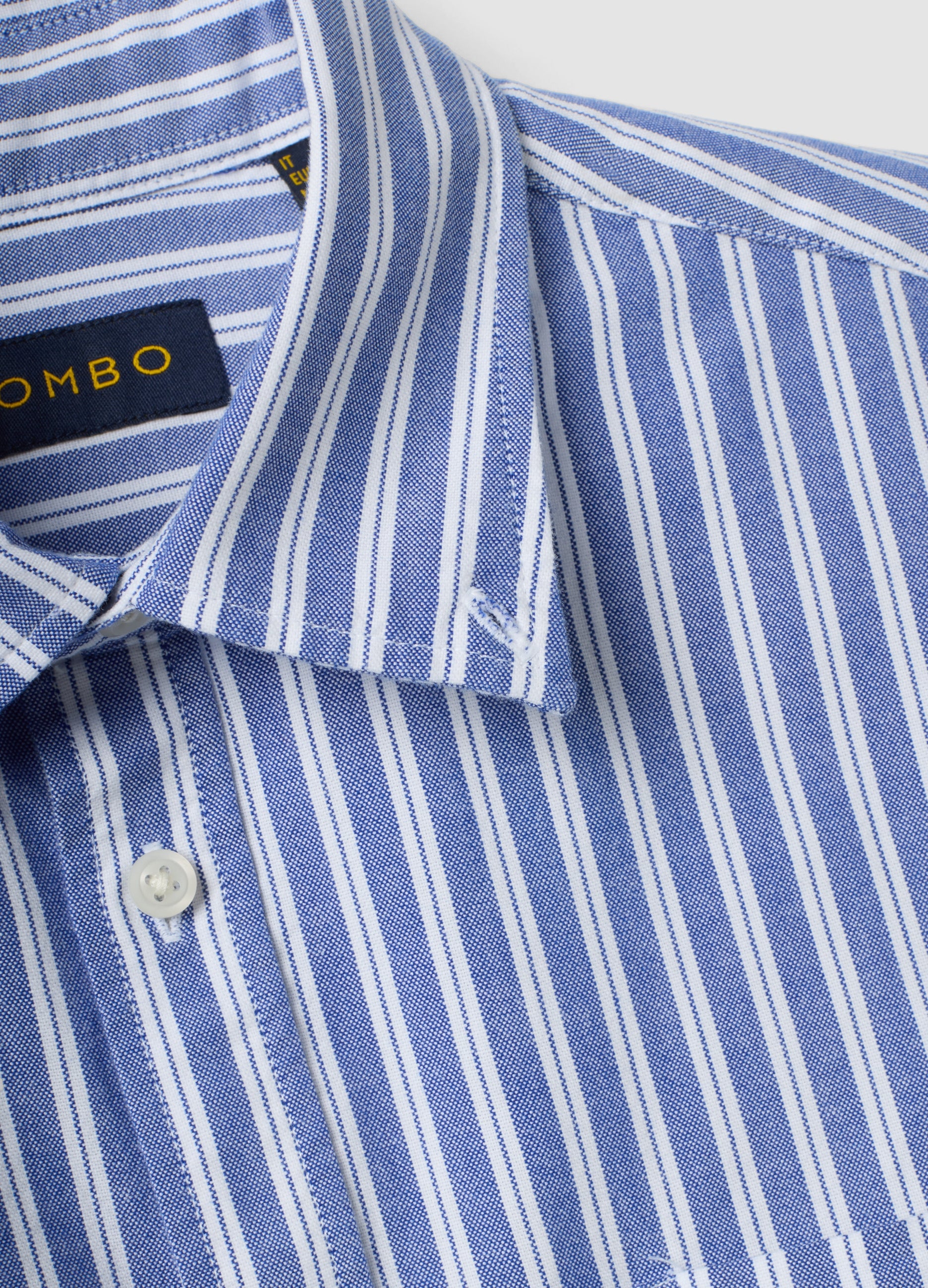 OVS Blue striped pure cotton Oxford shirt, regular fit